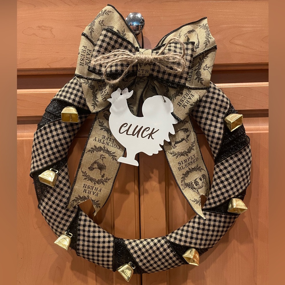 Farm Country Wreath Homemade